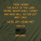 HOLD FAST Mens T-Shirt Send Me