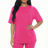 Loose Fit Top & Bike Shorts Set