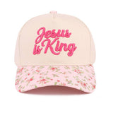 ,,, 1208 Jesus Is King Two Tone Cotton Hat SI-29165: COUGAR-192518 / OS