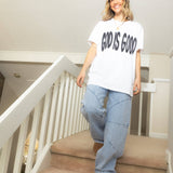 "God Is Good" Tee || White/Black: M