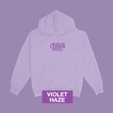 "Violet Haze" Logo Hoodie: S