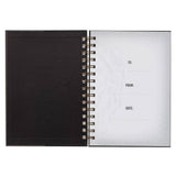 Journal Wirebound Black/Gray Be Strong Josh. 1:9