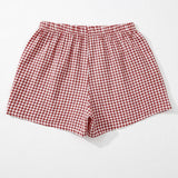 66 Gingham Printed High Waist Shorts (S-XL)