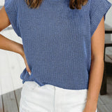 Spring 2026Twisted Rib Wide Sleeve Crew Neck T Shirt (S-2XL): Dark Khaki / L
