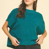 DROPPED SHOULDER SWEATER TOP NATURAL / M