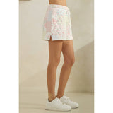 Floral textured lounge shorts