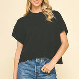 DROPPED SHOULDER SWEATER TOP IVORY / L