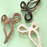 JUMBO CELLULOSE CASTING BOW HAIR CLAW CLIPS | 40H759