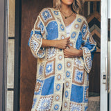 Granny Square Crochet Patchwork Duster Cardigan