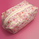STRAWBERRY WESTERN BOW MAKEUP COSMETIC POUCH BAG | 40P544: RED STRAWBERRY