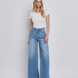 SUPER HIGH RISE WIDE LEG JEANS V3567: KUDOS / 27