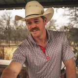 Vexil Brand – Western Pearl Snap Polo - Native Arrows | Red