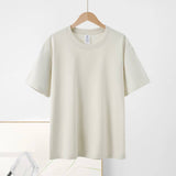 Basic cotton tee crewneck short sleeve top -20 colors