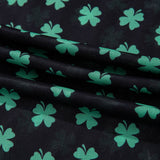 St Patrick Shamrock Mock Neck Long Sleeve Mesh Bodysuit: As shown / Missy / L