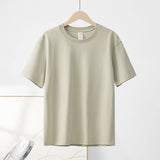 Basic cotton tee crewneck short sleeve top -20 colors