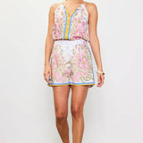 Border Print Shorts : Sweet Pea / S