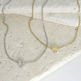 CLASSIC MINI HEART NECKLACE  | 47N15737-HEART: SILVER