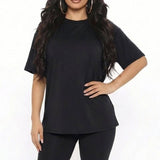 Loose Fit Top & Bike Shorts Set