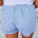 66 Gingham Printed High Waist Shorts (S-XL)