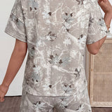 Fashion Woodland Camouflage Short Set: White / M