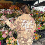 What a Friend in Jesus Camo Shacket: XS