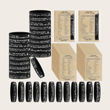 Bible verse rubber bracelet and prayer card set