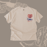 "Tread On Snakes" Comfort Colors Tee || Ivory: S