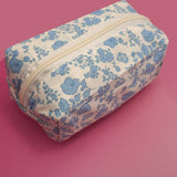 STRAWBERRY WESTERN BOW MAKEUP COSMETIC POUCH BAG | 40P544: BOW BLUE