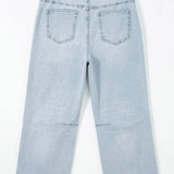 Patriotic Sequin Stars Patch Pocket Shift Jeans