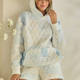 Floral textured oversized Hoodie