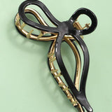 JUMBO CELLULOSE CASTING BOW HAIR CLAW CLIPS | 40H759