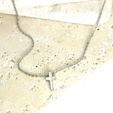 CLASSIC MINI CROSS NECKLACE | 47N15737-CROSS: SILVER