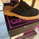 Black Faux Suede