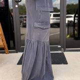 Mineral Washed Round Neck Top