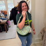 Quilted Patchwork Purse Green