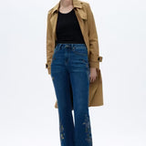 High Rise Flare Leg Jeans