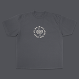 "Love Doesn't Stop" Tee || Charcoal: M