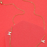 STAINLESS STEEL WATERPROOF TARNISH FREE NECKLACE | 40NK321: Gold