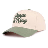 ,,, 1208 Jesus Is King Two Tone Cotton Hat SI-29165: COUGAR-192518 / OS