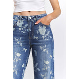 HIGH RISE WIDE LEG EMBELLISHMENT: RICH BLUE / 24
