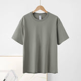 Basic cotton tee crewneck short sleeve top -20 colors