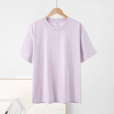 Basic cotton tee crewneck short sleeve top -20 colors