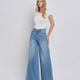 SUPER HIGH RISE WIDE LEG JEANS V3567: KUDOS / 27