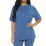 Loose Fit Top & Bike Shorts Set