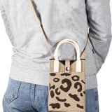 ....1110 Leopard Canvas Minimalist Bag SI-29045: IVORY-191304 / OS