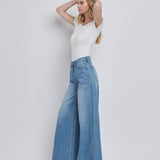 SUPER HIGH RISE WIDE LEG JEANS V3567: KUDOS / 25