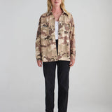 What a Friend in Jesus Camo Shacket: XS
