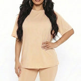 Loose Fit Top & Bike Shorts Set