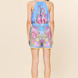 Border Print Shorts : Sweet Pea / S
