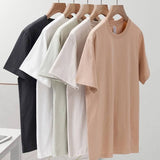 Basic cotton tee crewneck short sleeve top -20 colors